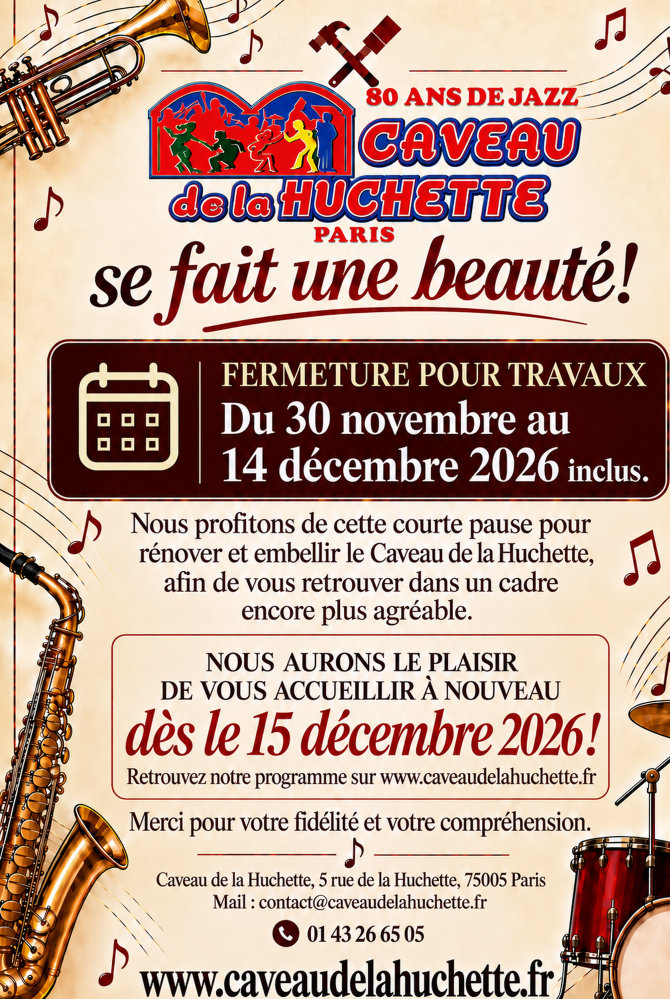 INFOS - CAVEAU DE LA HUCHETTE